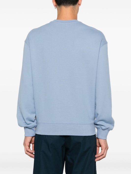 Maison Kitsuné Fox-embroidered cotton sweatshirt