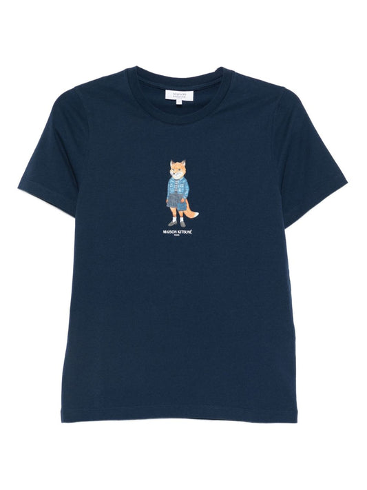 Maison Kitsuné Dressed Fox print T-shirt