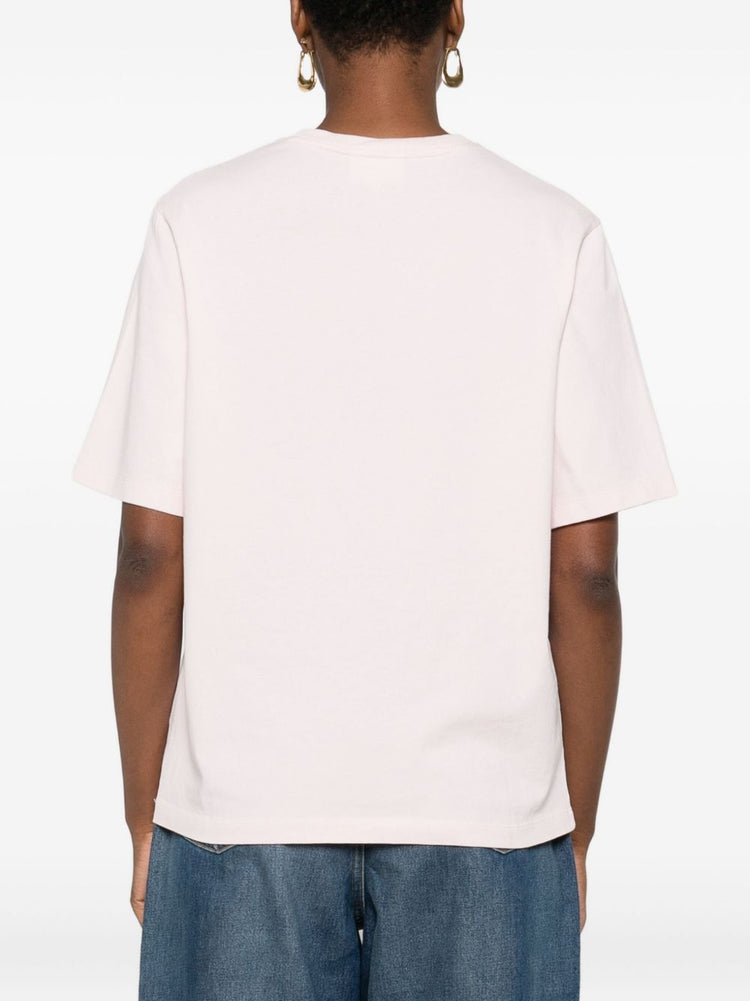 Maison Kitsuné Fox-embroidered cotton T-shirt