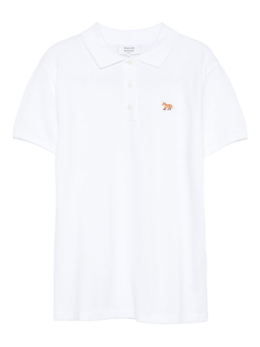 Maison Kitsuné Fox-embroidered polo shirt