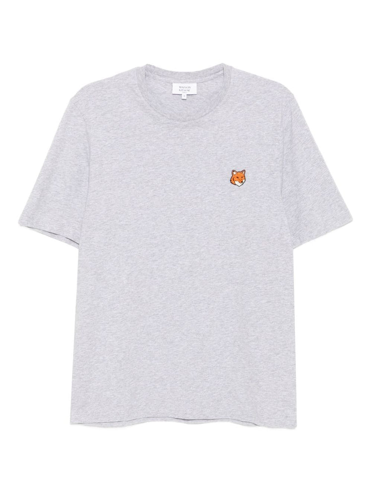 Maison Kitsuné Embroidered-logo patch T-shirt