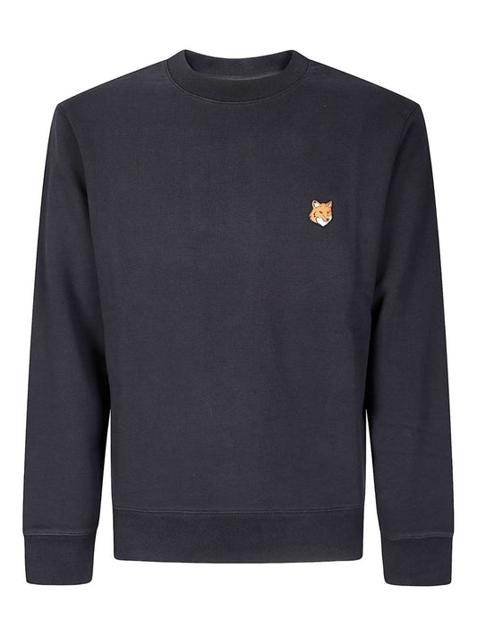 Maison Kitsuné Fox Head-motif cotton sweatshirt