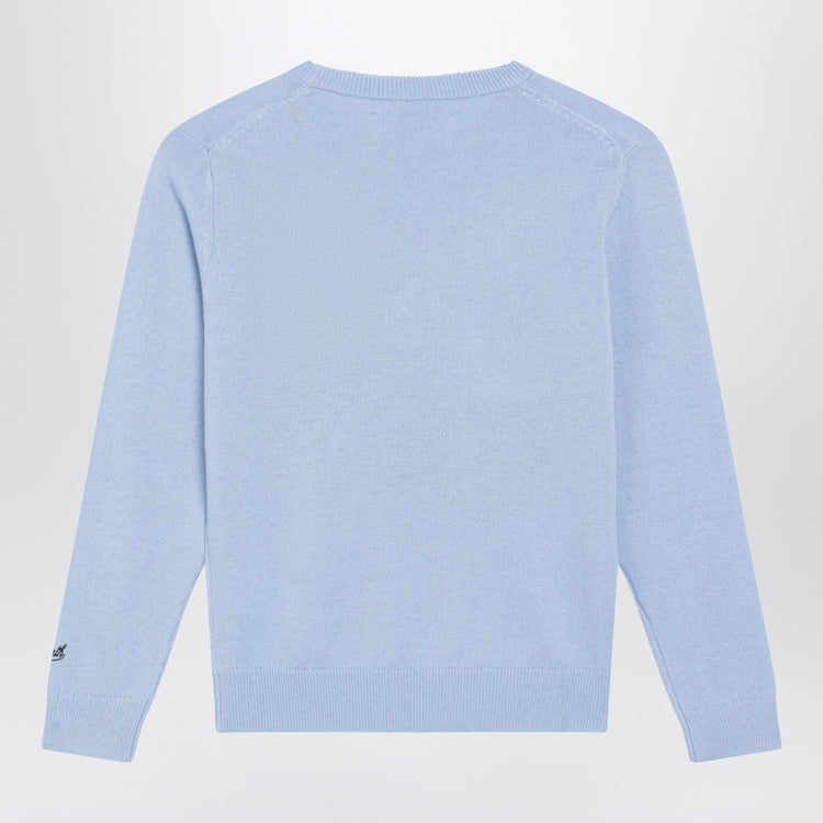 MC2 Saint Barth Light blue wool-blend sweater with Snoopy