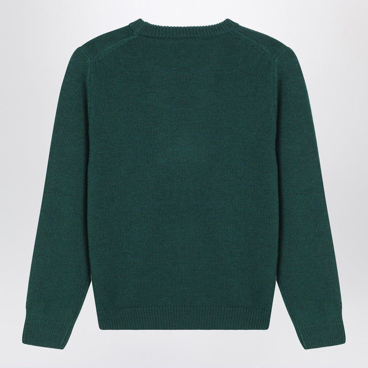 MC2 Saint Barth Green wool-blend sweater with Snoopy Cortina