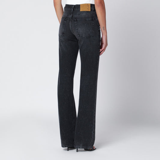 HAIKURE Black washed-effect Star jeans