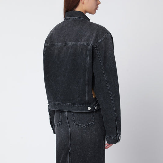 HAIKURE Black washed-effect Renee denim jacket