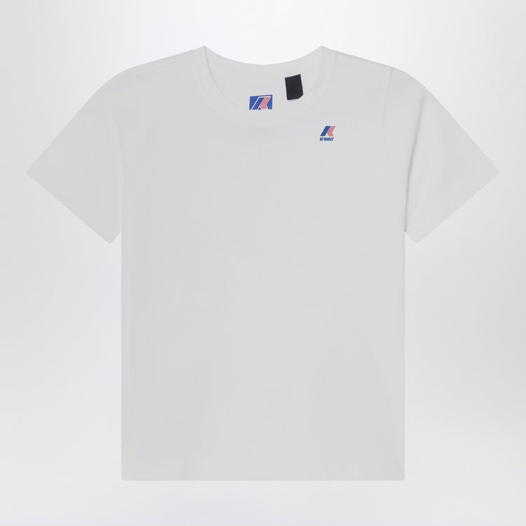 K-Way White Edouard T-shirt in cotton