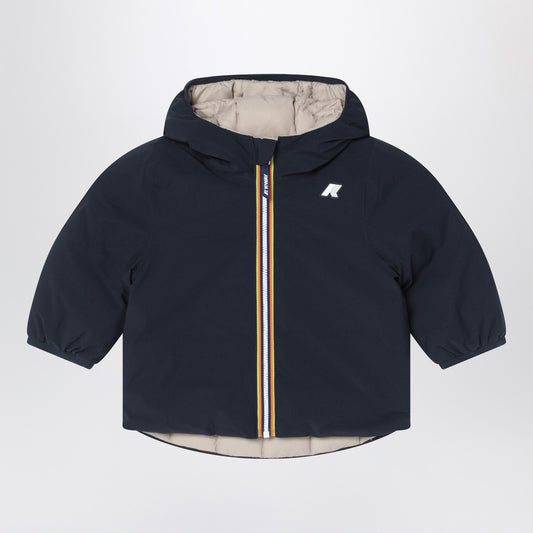 K-Way Reversible Jack Thermo jacket in blue/beige