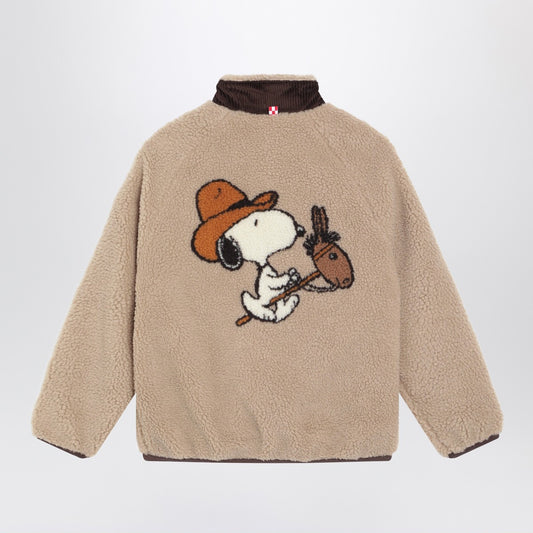 MC2 Saint Barth Beige sherpa jacket with Snoopy