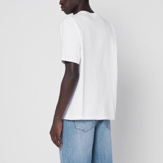 Maison Kitsuné White T-shirt with logo print