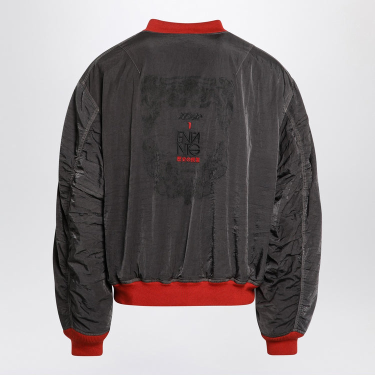 Enfants Riches Déprimés Erotica grey/red nylon bomber