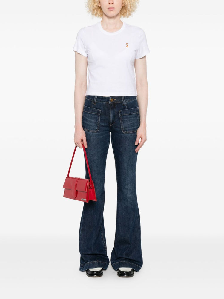 Maison Kitsuné Lady Fox Baby top with embroidery