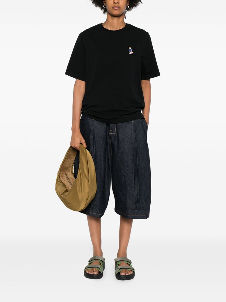 Maison Kitsuné Cotton T-shirt with fox embroidery