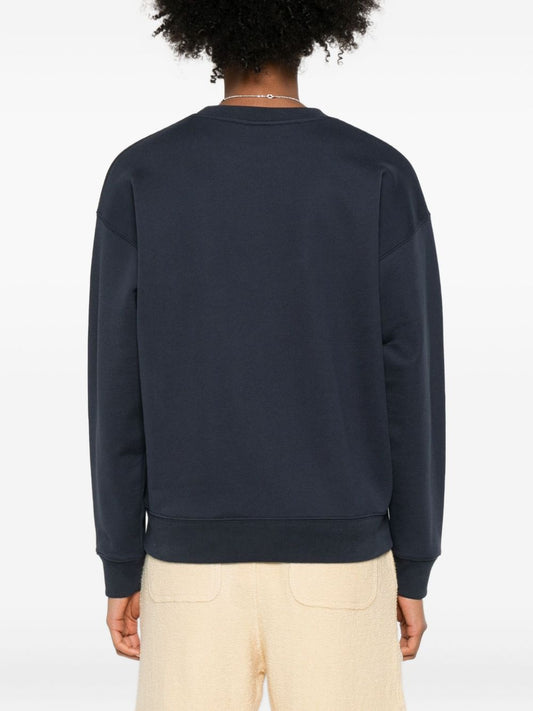Maison Kitsuné Fox-embroidered cotton sweatshirt