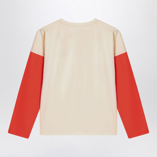 Mini Rodini Light beige T-shirt in organic cotton
