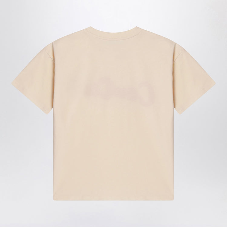 Mini Rodini Light beige T-shirt in organic cotton