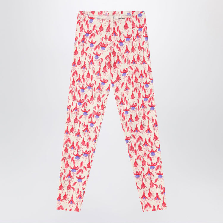 Mini Rodini Red patterned leggings in organic cotton