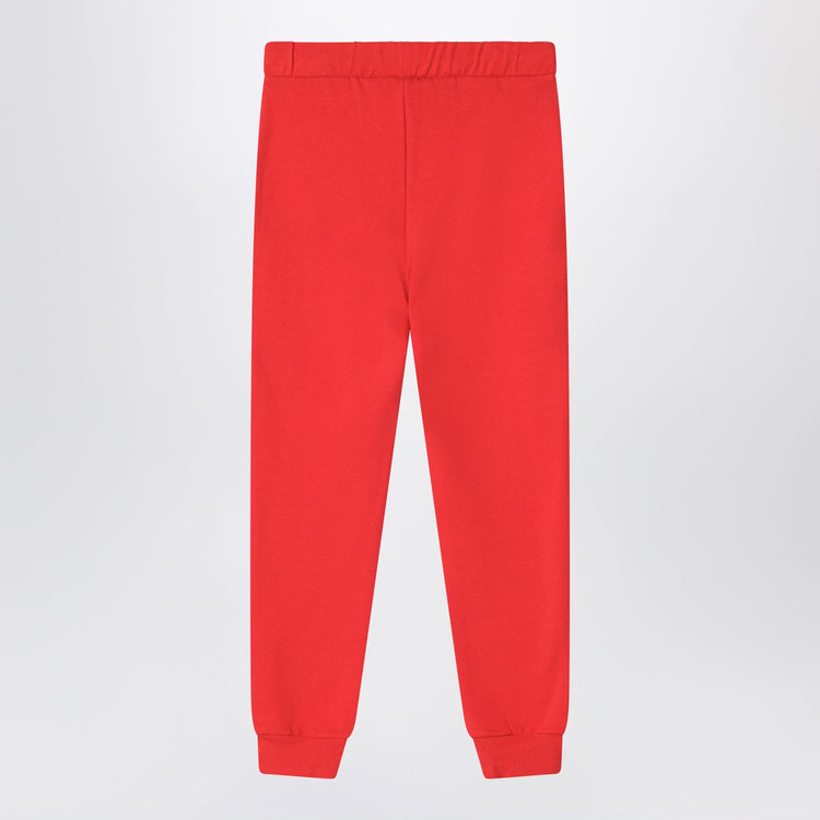Mini Rodini Red organic cotton jogging trousers
