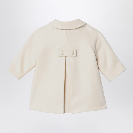 Il Gufo White wool blend coat