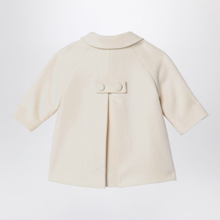 Il Gufo White wool blend coat