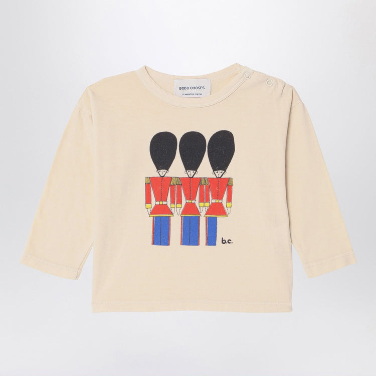 Bobo Choses Little Tin Soldiers ivory T-shirt