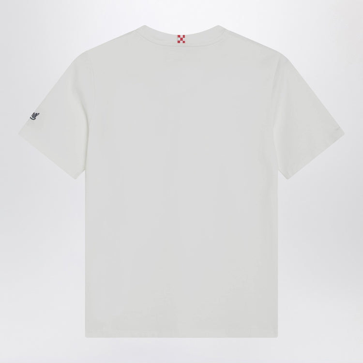 MC2 Saint Barth Arnott T-shirt in white with car embroidery