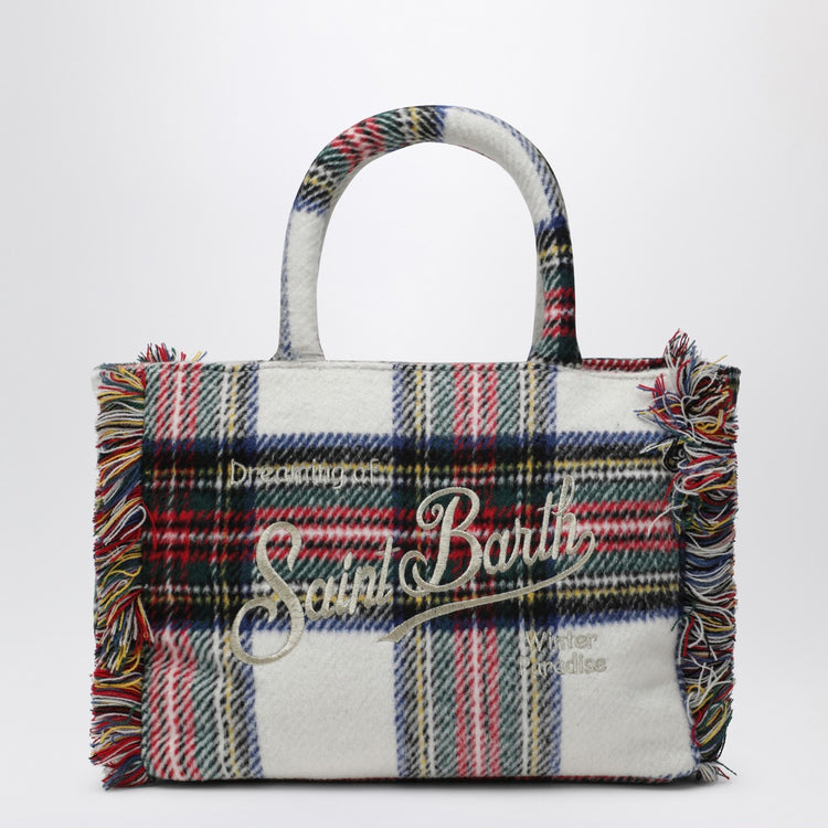 MC2 Saint Barth Mini Vanity bag with tartan pattern