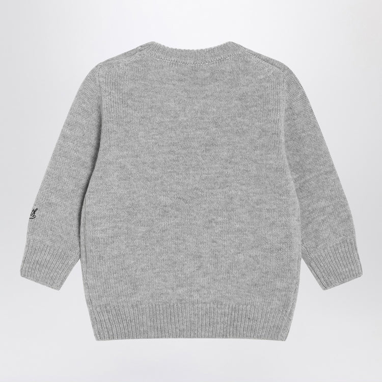 MC2 Saint Barth Grey wool-blend sweater with Woodstock