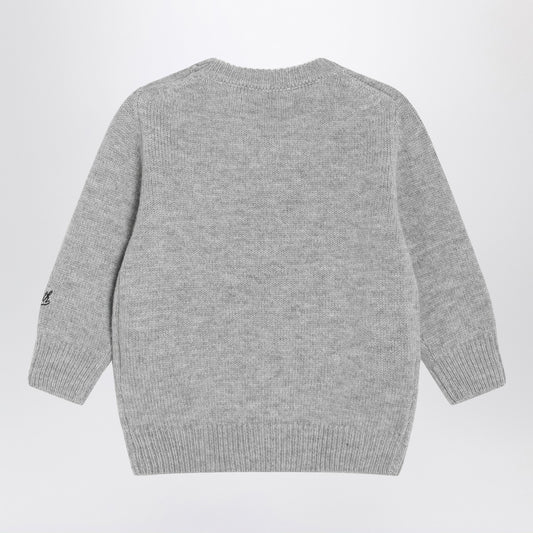 MC2 Saint Barth Grey wool-blend sweater with Woodstock