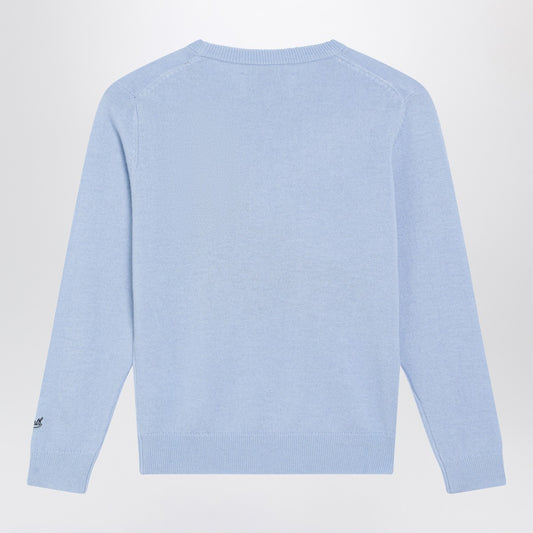 MC2 Saint Barth Light blue wool-blend sweater with Snoopy