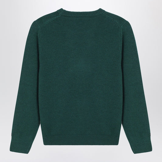 MC2 Saint Barth Green wool-blend sweater with Snoopy Cortina