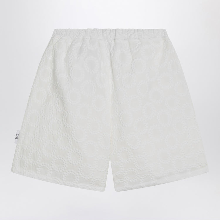 Douuod White cotton shorts