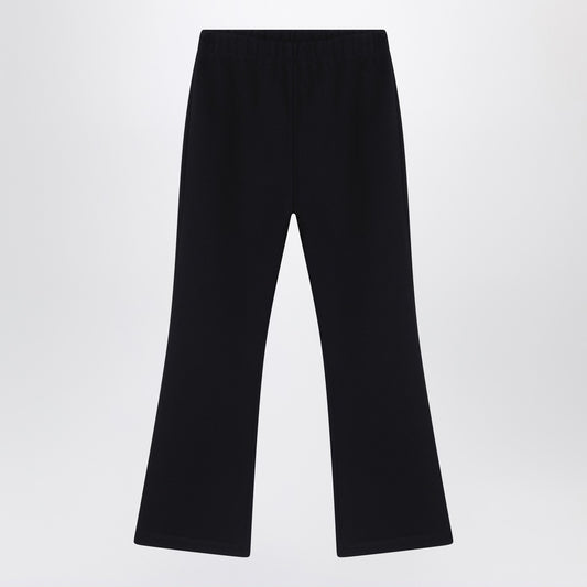 Douuod Black trousers with logo patch