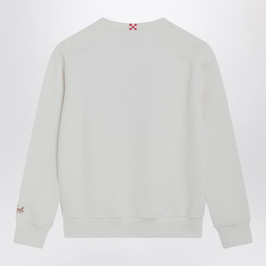MC2 Saint Barth White sweatshirt with Trudi teddy bear