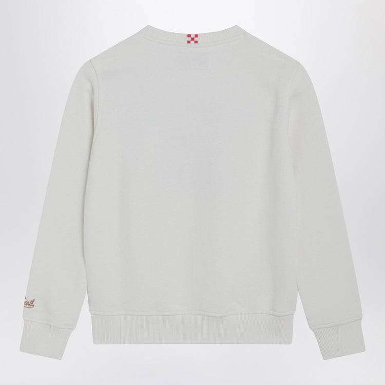 MC2 Saint Barth White sweatshirt with Trudi teddy bear