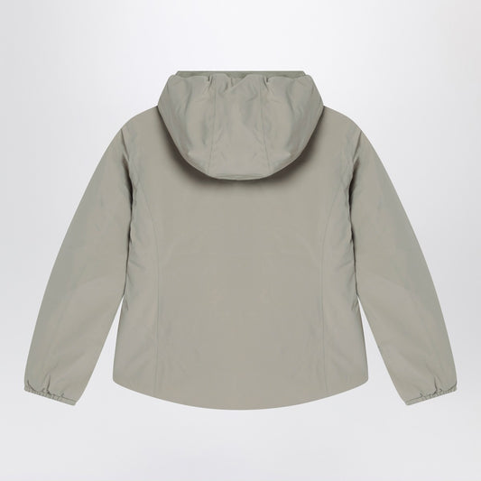 K-Way Reversible Lily Warm jacket in green/gardenia white