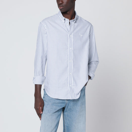 Maison Kitsuné White striped button-down shirt