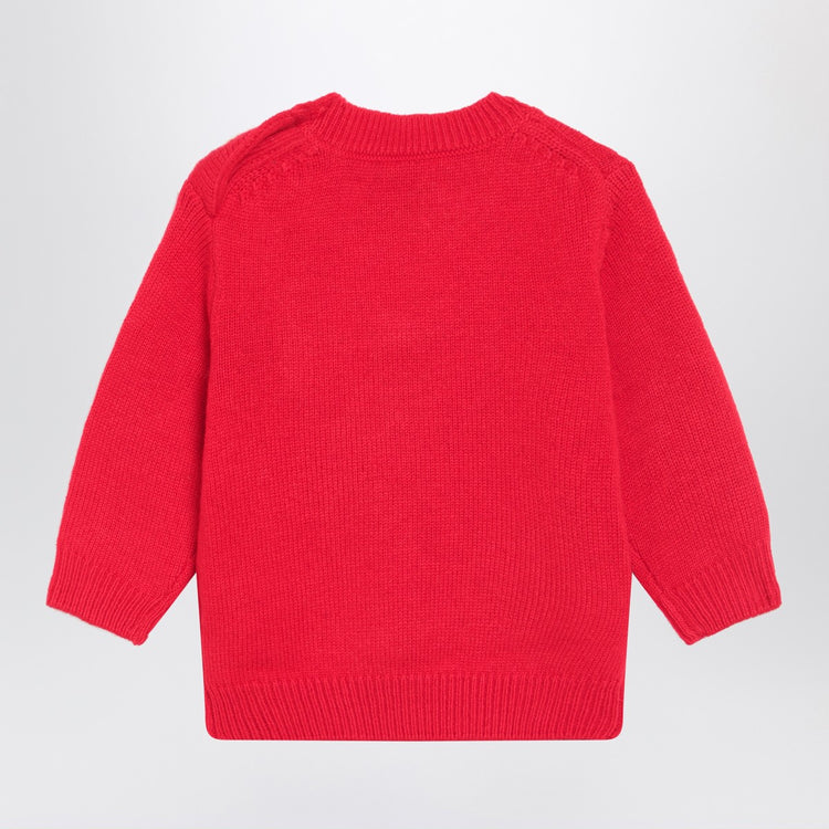 MC2 Saint Barth Red wool-blend sweater with Snoopy