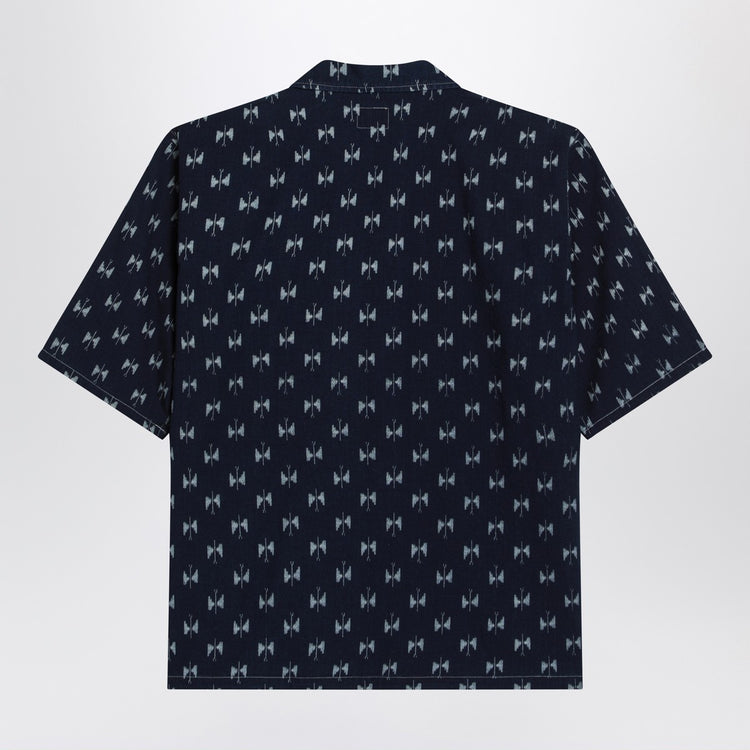 Needles Blue denim shirt with bow ties