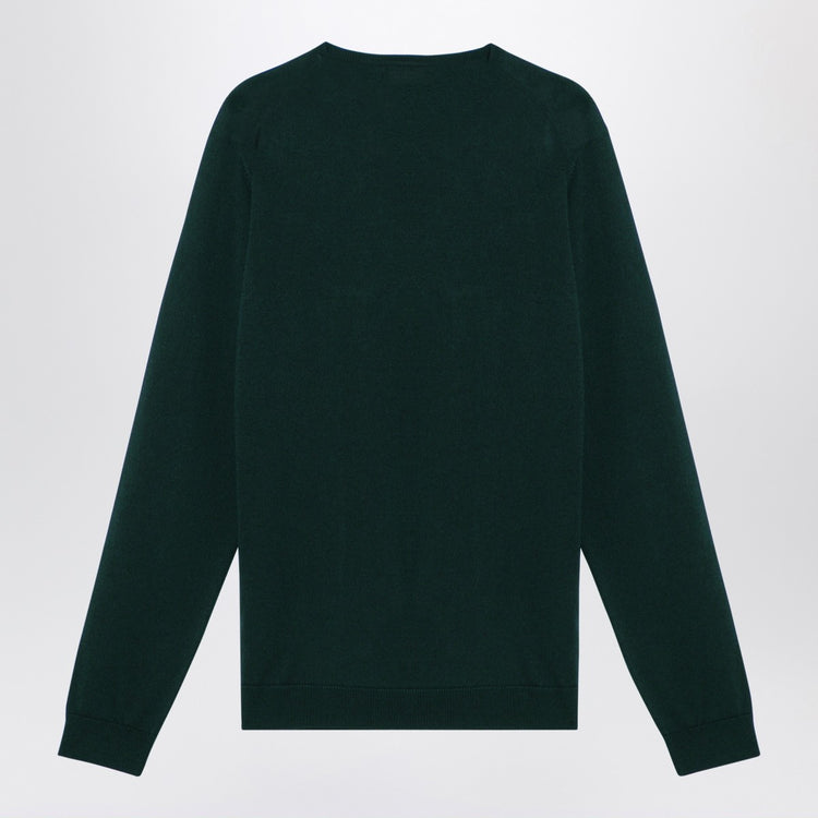 Roberto Collina Bottle green merino wool crew-neck sweater