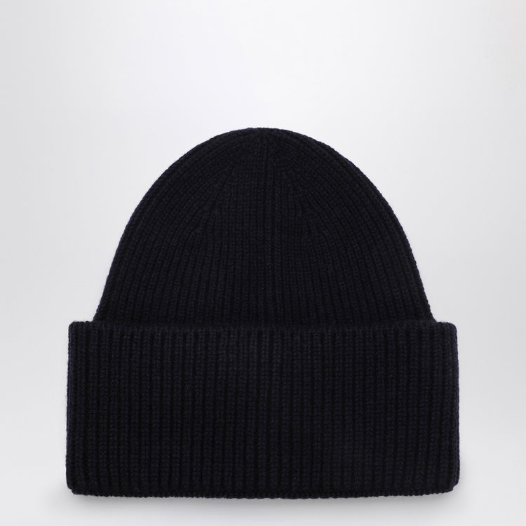 Destin Blue navy cashmere blend beanie