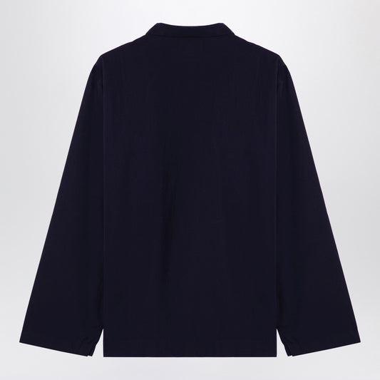 Tekla Navy blue pyjama shirt
