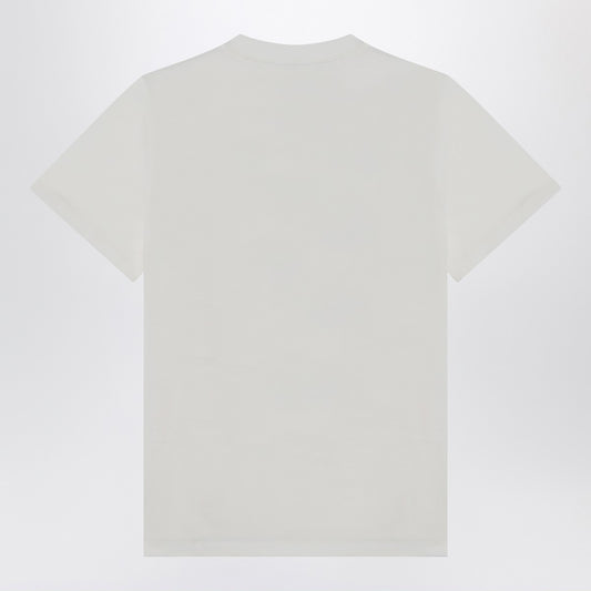 GANNI Ivory T-shirt with grape print