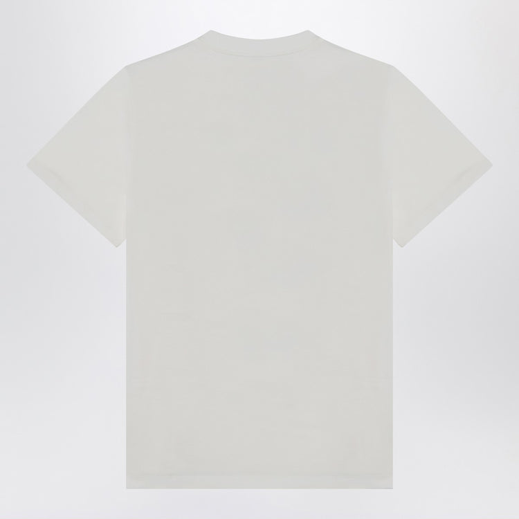 GANNI Ivory T-shirt with grape print