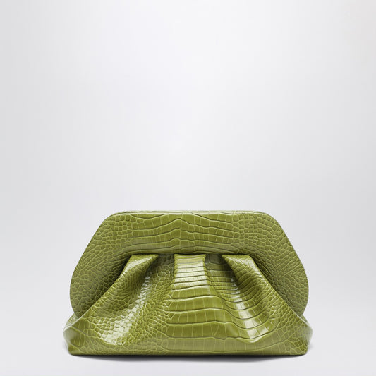 THEMOIRè Clutch Tia kiwi color coconut effect