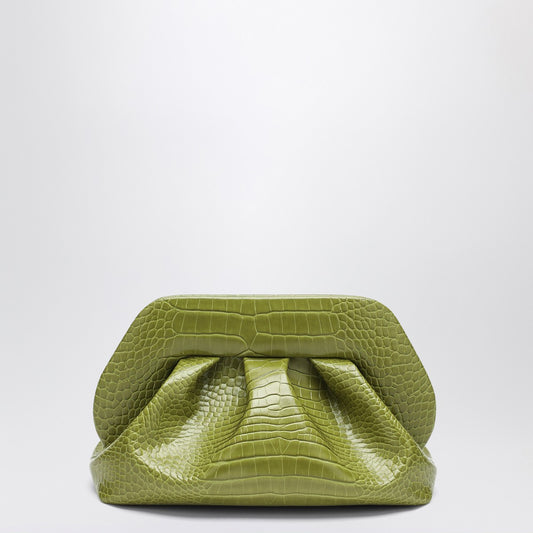 THEMOIRè Clutch Tia kiwi color coconut effect