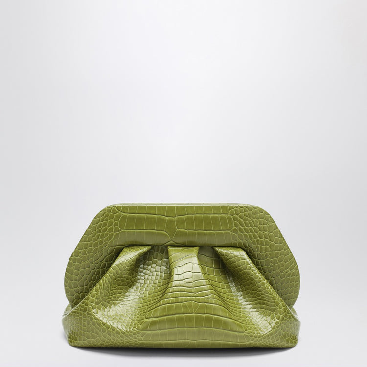THEMOIRè Clutch Tia kiwi color coconut effect
