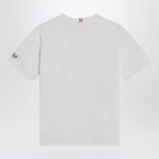 MC2 Saint Barth White T-shirt with Snoopy tennis print