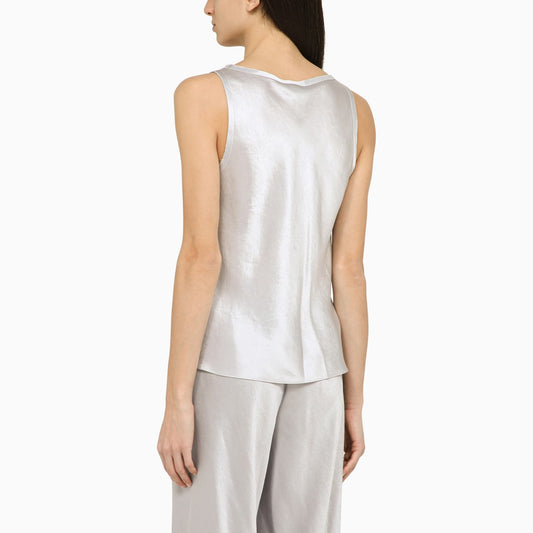 Vince Pearl grey acetate tank top